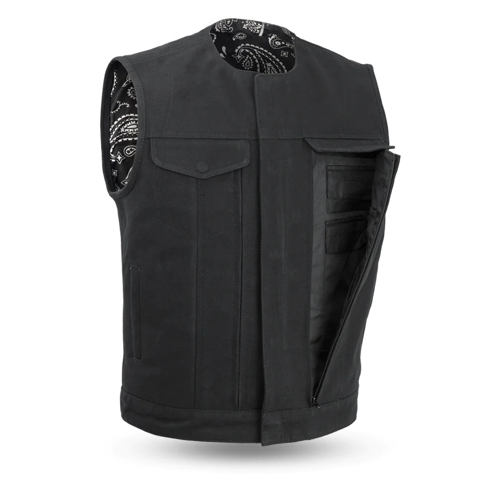 Fairfax Vest: Conceal Carry Pocket - Side View