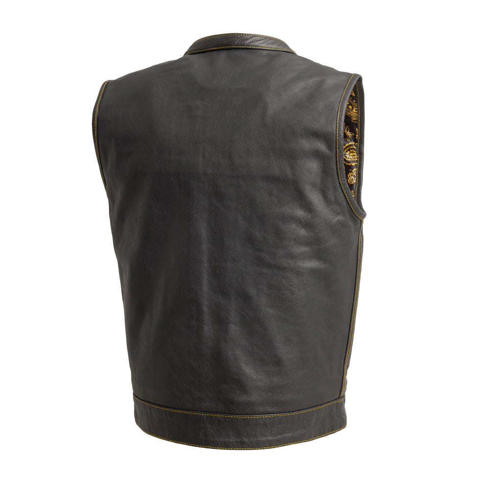 The Cut Men's Motorcycle Leather Vest