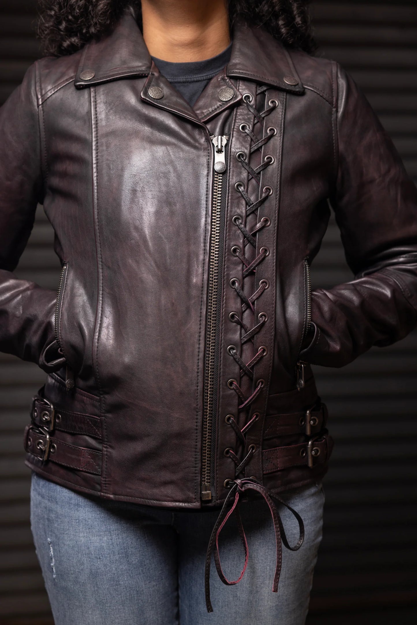 Wildside -Women's Motorcycle Leather Jacket