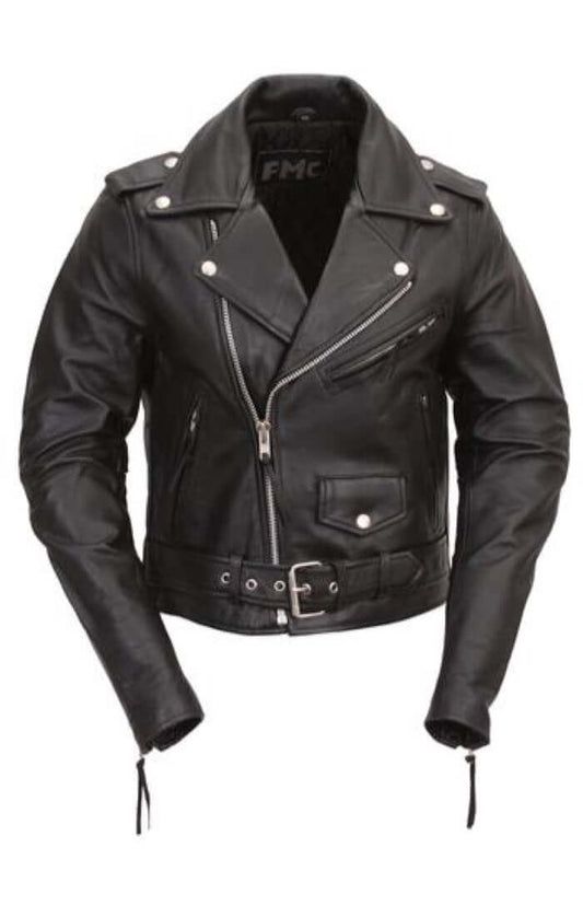 "Bikerlicious Quilted Thermal Motorcycle Jacket with Conceal Carry Pockets - Front View