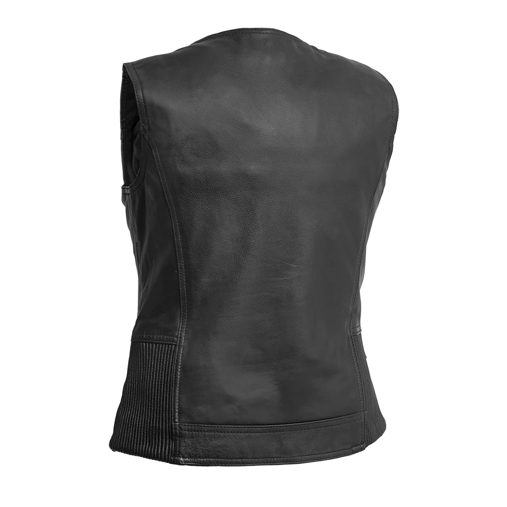  Lolita - Women's Motorcycle Leather Vest back