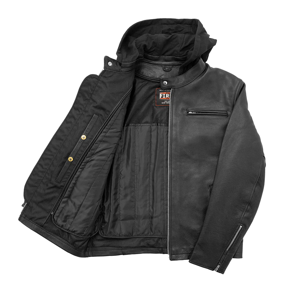 "Street Cruiser Jacket - Open Front View | Armor Pockets
