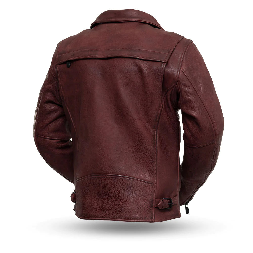 Black Moto Jacket: Ventilated Back, CE Armor, Conceal Carry