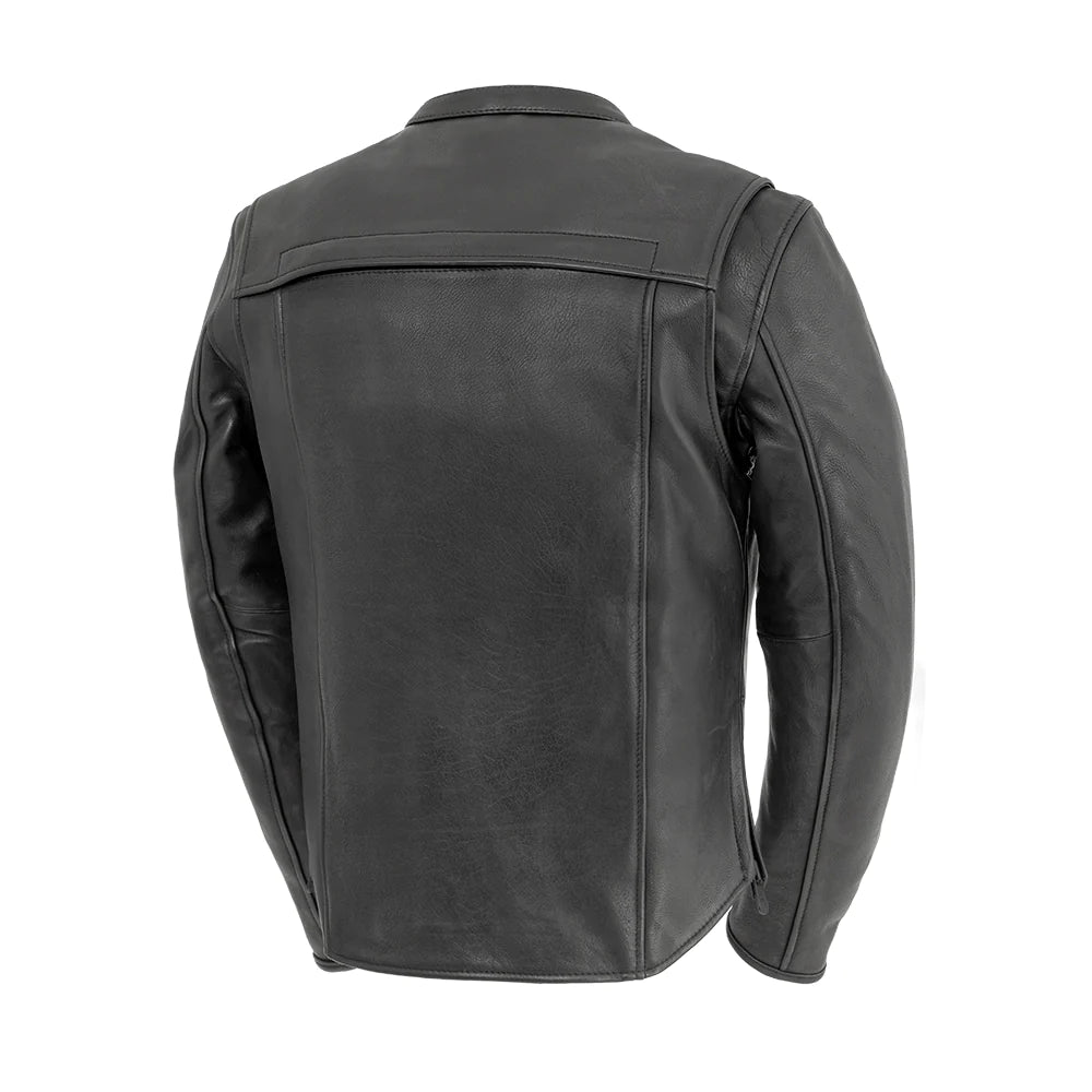 Revolt Jacket: Back View - Unique Design, Ventilation, Armor.