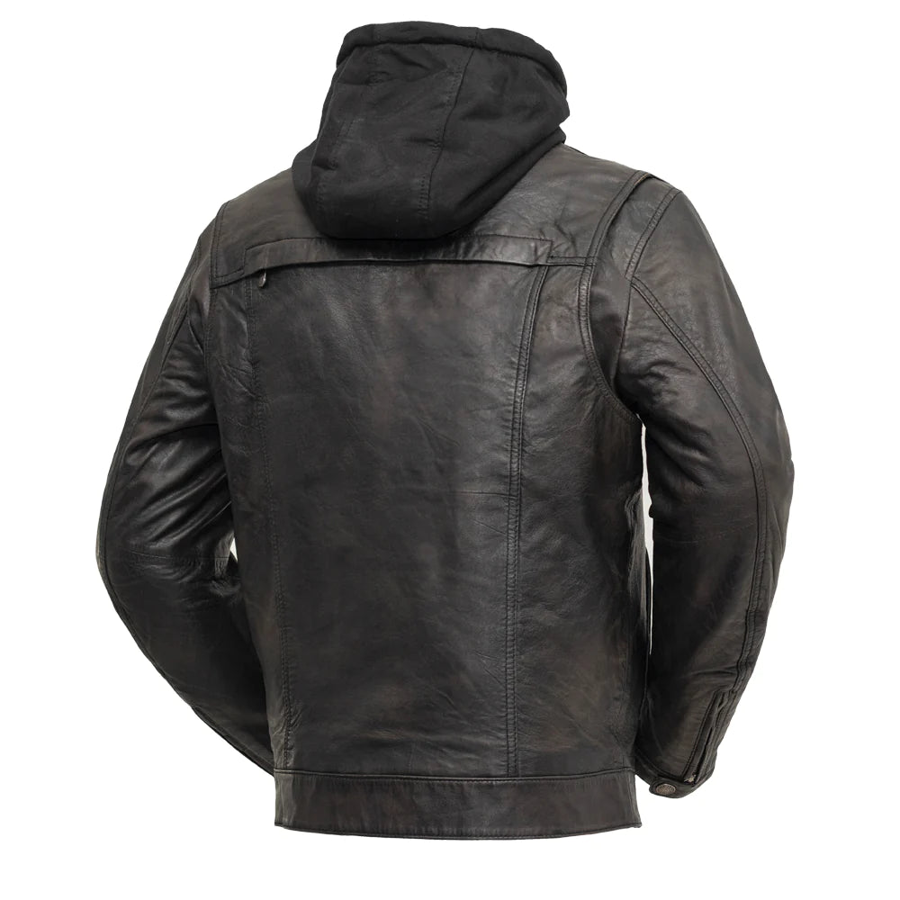 Vendetta Leather Jacket | Motorcycle Summer Gear | Back View