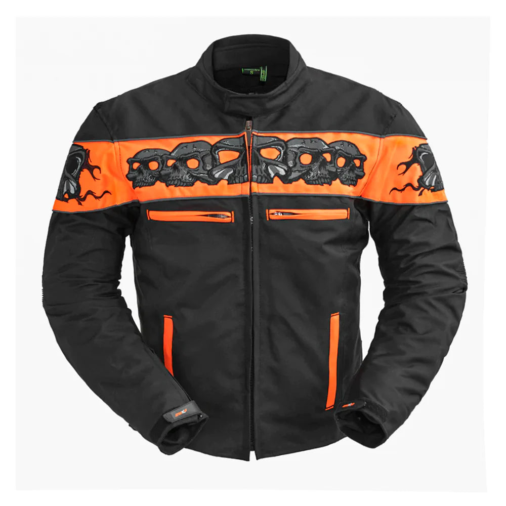  Front view of Immortal Men's Motorcycle Textile Jacket, rugged design, advanced textiles