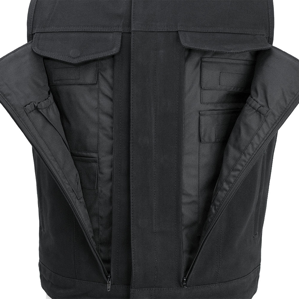 Highland Vest: Front View - Open Pockets