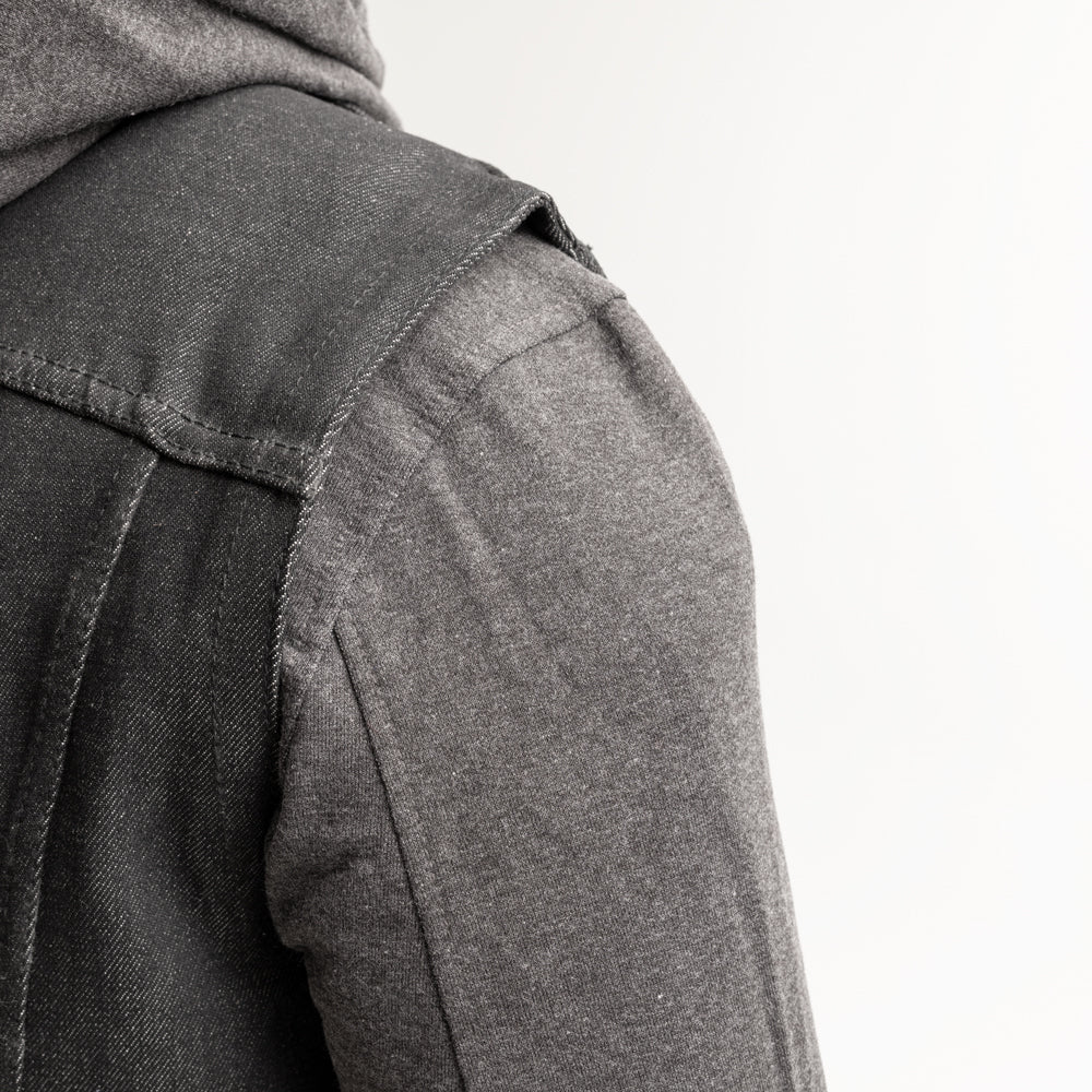 Shoulder View Rook Denim Vest: Conceal Carry, Branded Snaps