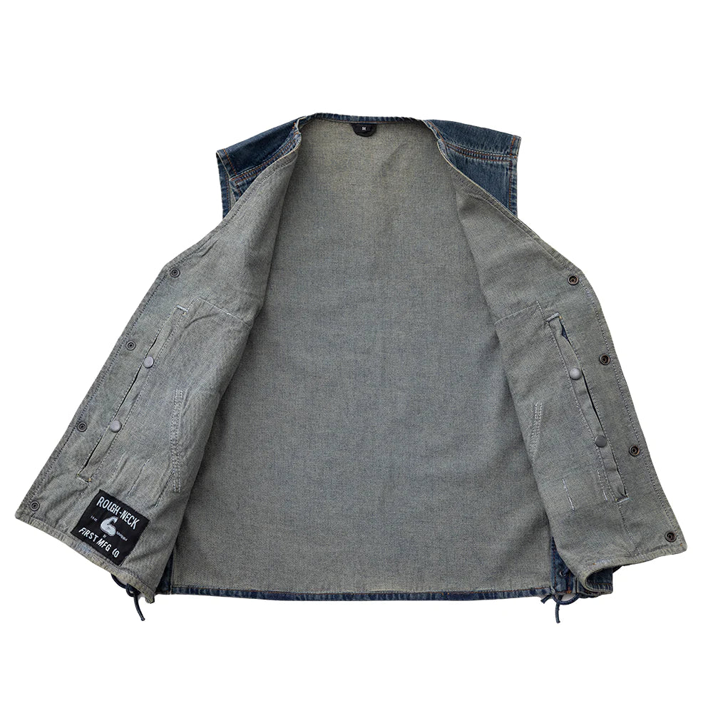 Open Front Gambler Vest: Western Style, Lightweight, Conceal Carry