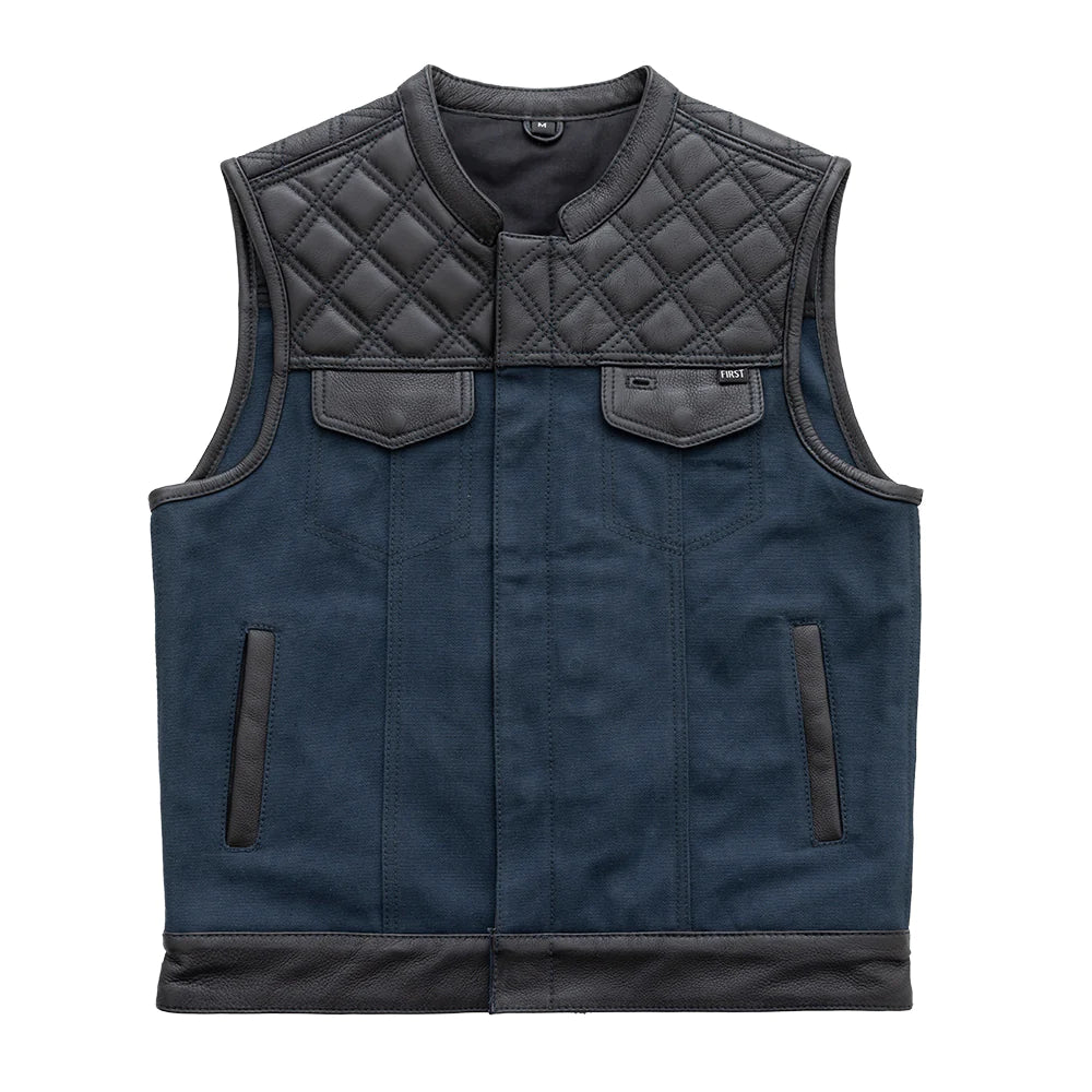 Club Vest - Quilted Leather, Conceal Carry