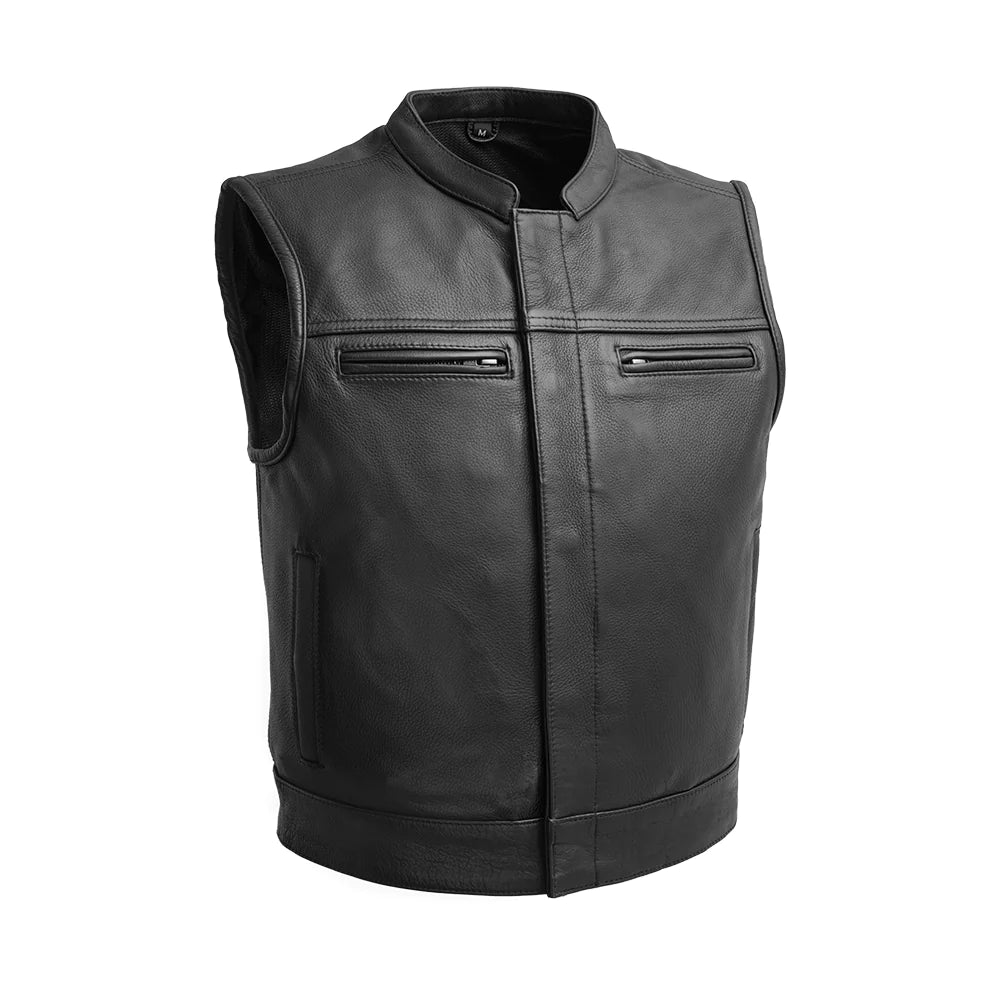 Lowrider Men's Motorcycle Leather Vest