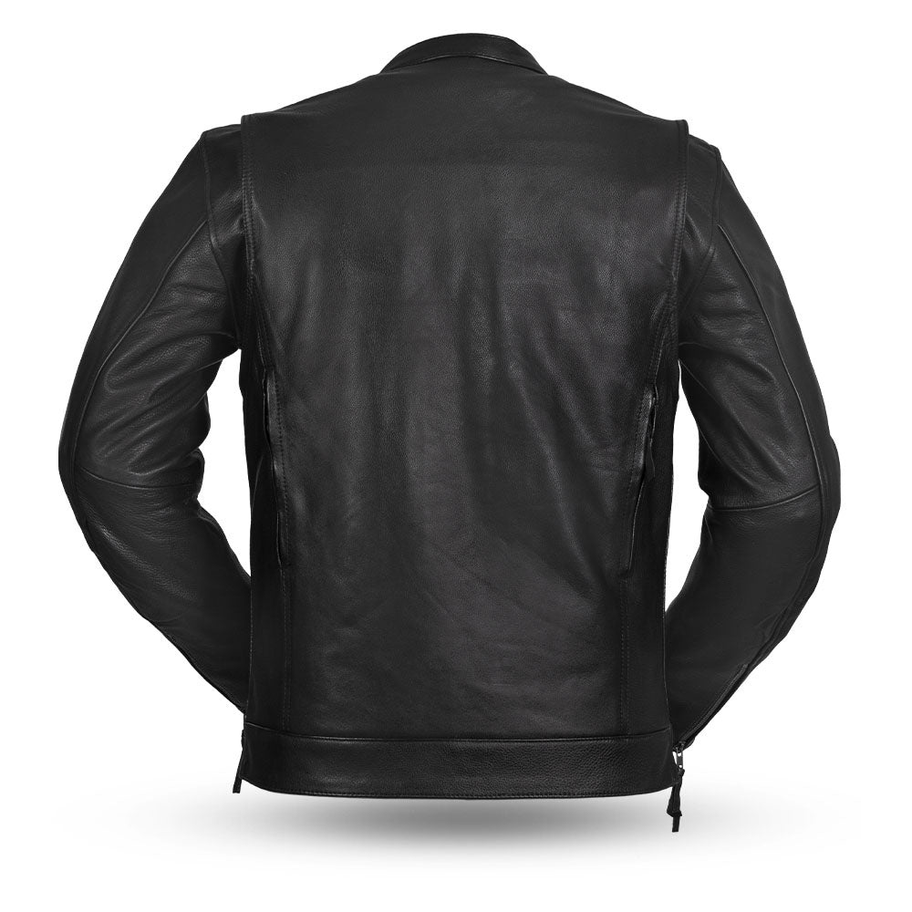 Raider - Men's Motorcycle Leather Jacket Black