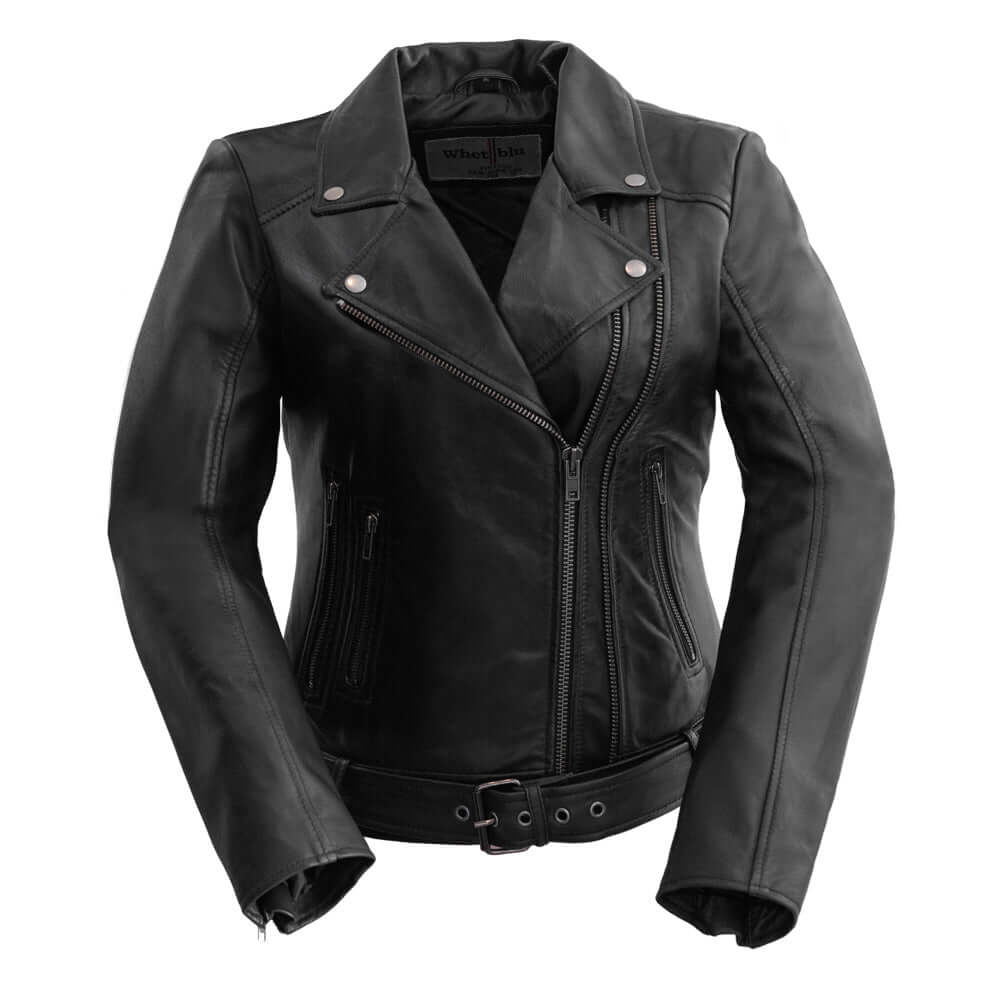 Chloe women's fashion leather jacket black